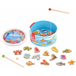 Medinis magnetinis žaidimas vaikams | Pagauk žuvytę | Tooky TL095